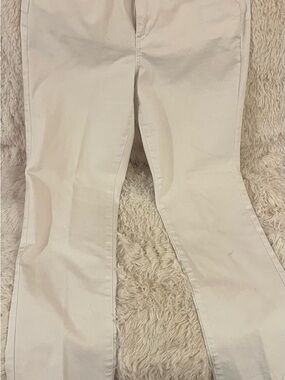 NYDJ Marilyn Straight High-Rise Pants in White